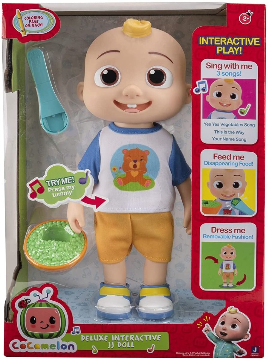 Cocomelon Deluxe Interactive JJ Doll Plush CMW0058