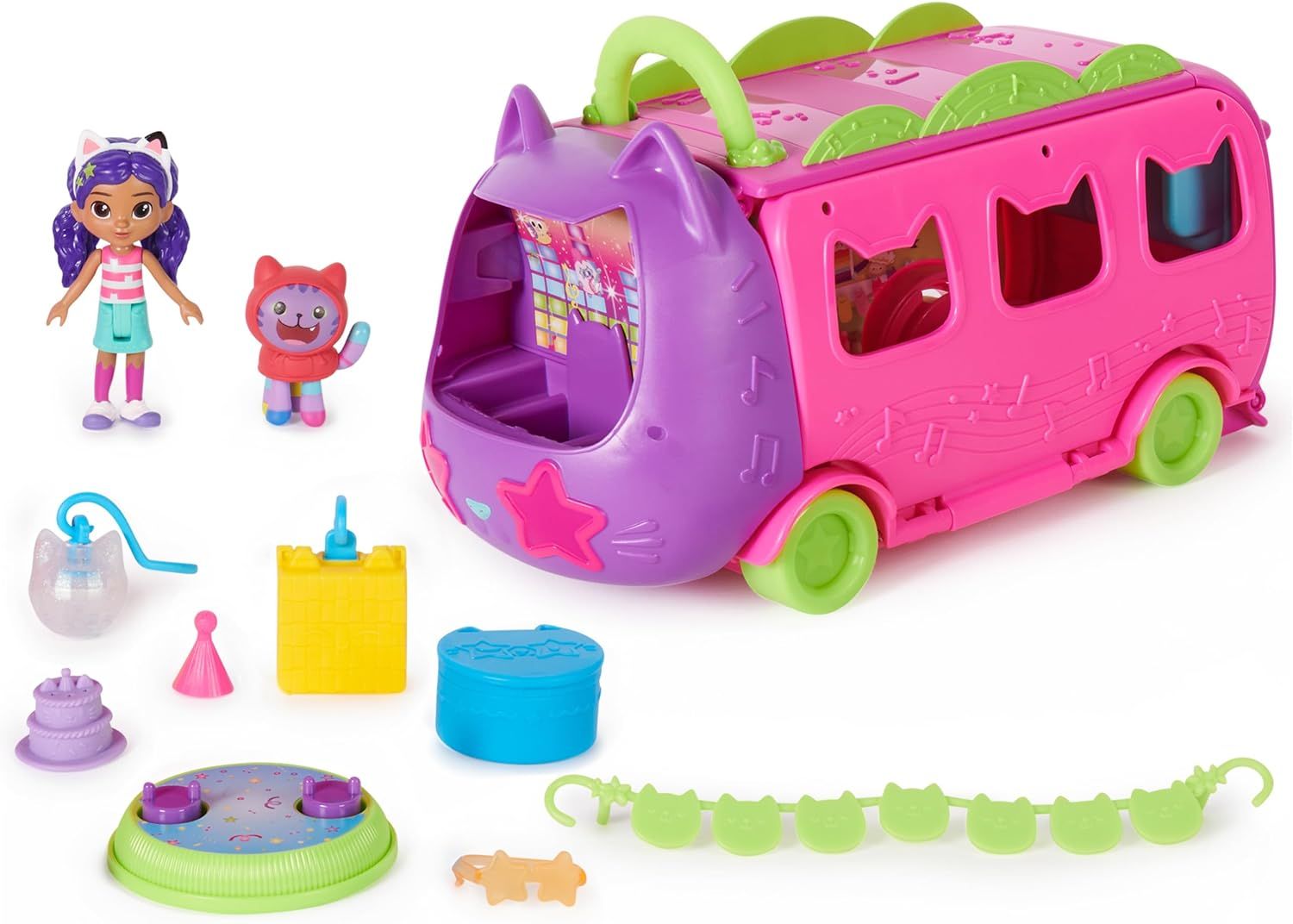 Gabby's Dollhouse Purrfect Party Bus Playset