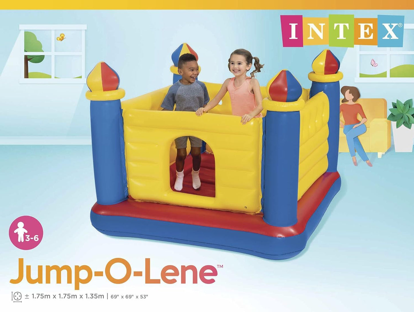 Intex Jump-o-lene Castle Bouncer Age 3-6 48259