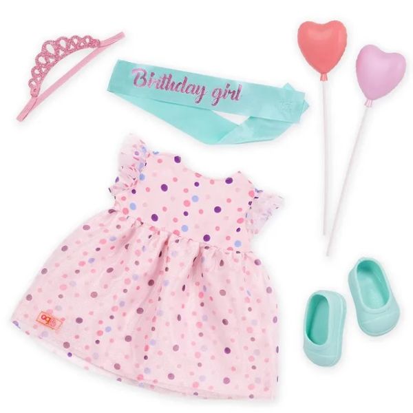 Our Generation Esmi Doll With Frilly Party Dress And ShoesWith Jacket And Skirt (Copy)