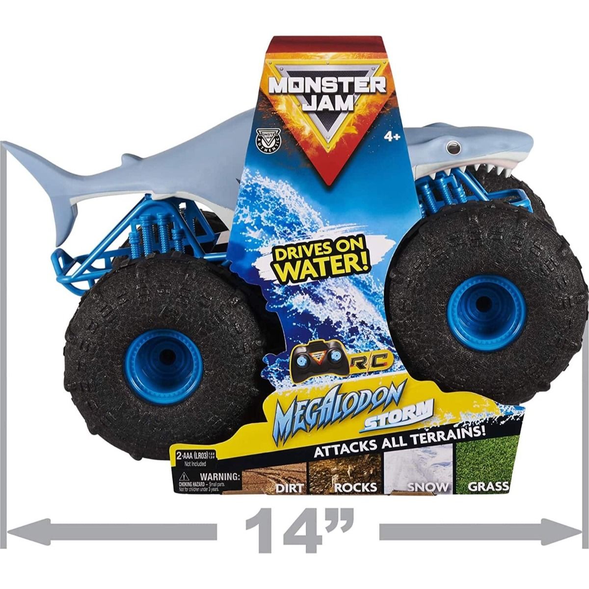 Monster Jam Radio Control 1-15 Megalodon Storm Thrasher Truck 6056227