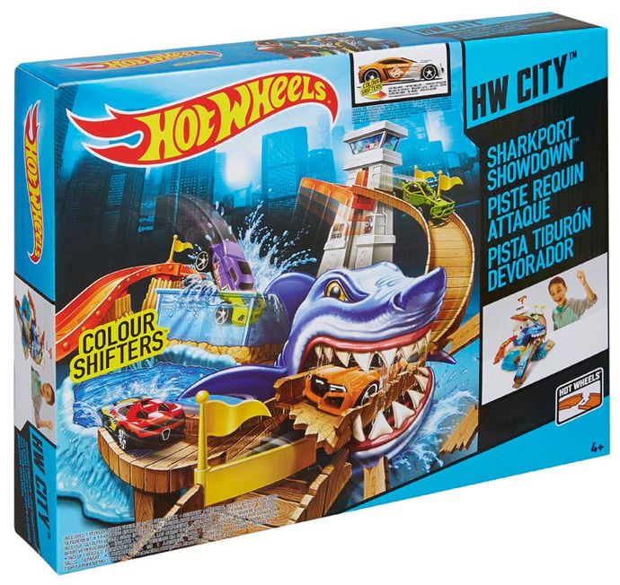 Hot Wheels City Colour Shifters Sharkport Showdown Playset BGK04