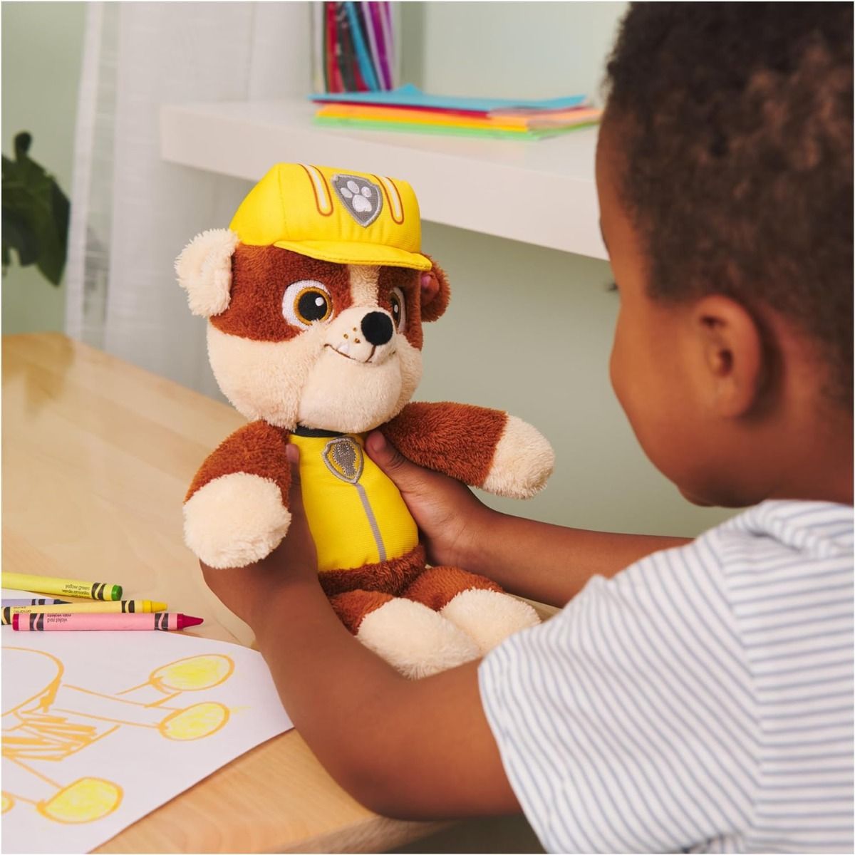 Gund Paw Patrol Take Along Rubble Plush 13inch