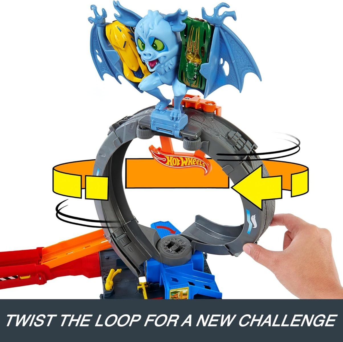 Hot Wheels City Bat Loop Attack HTN78