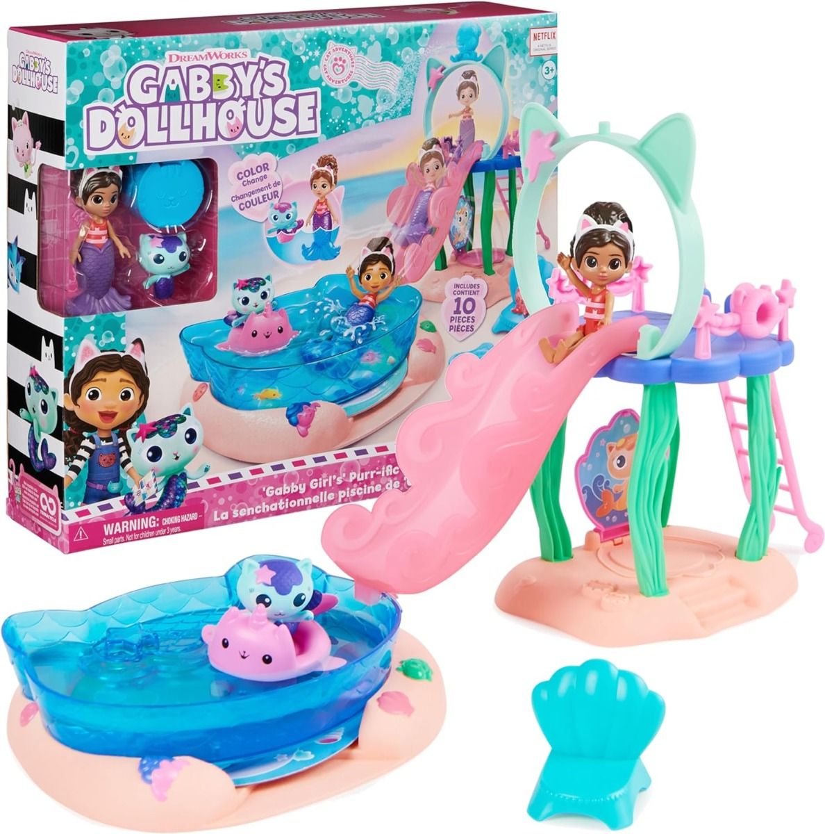 Gabby's Doll House Girls Purrific Pool Playset 6065498