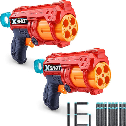 X-Shot Double Fury 4 Combo Foam Blaster Pack 36329