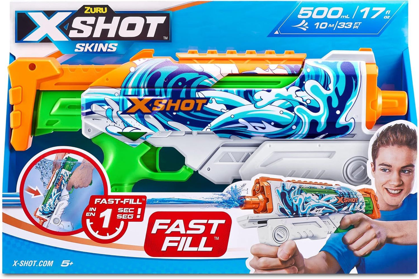 X-Shot Hyperload Water Fast-Fill Skins Waves XS-11854A