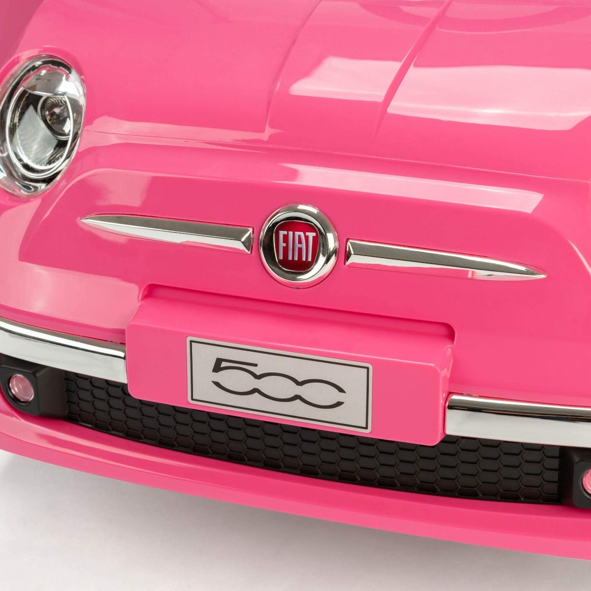 FIAT 500 Pushing Car Pink 3622