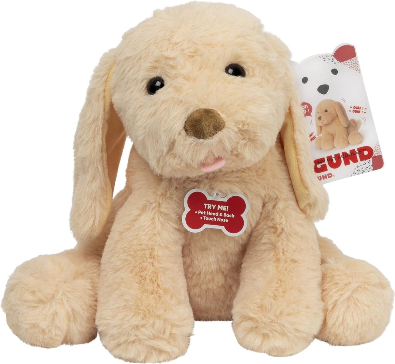 Gund My Pet Puddles Puppy Interactive Plush 12inch