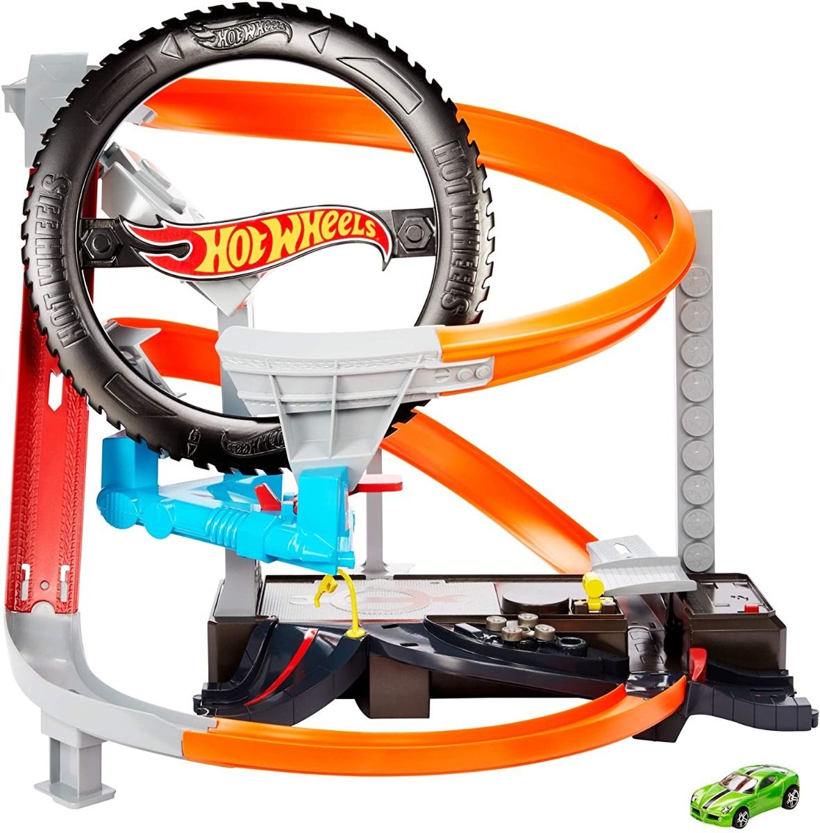 Hot Wheels Hyper-Boost Tire Shop Playset GJL16