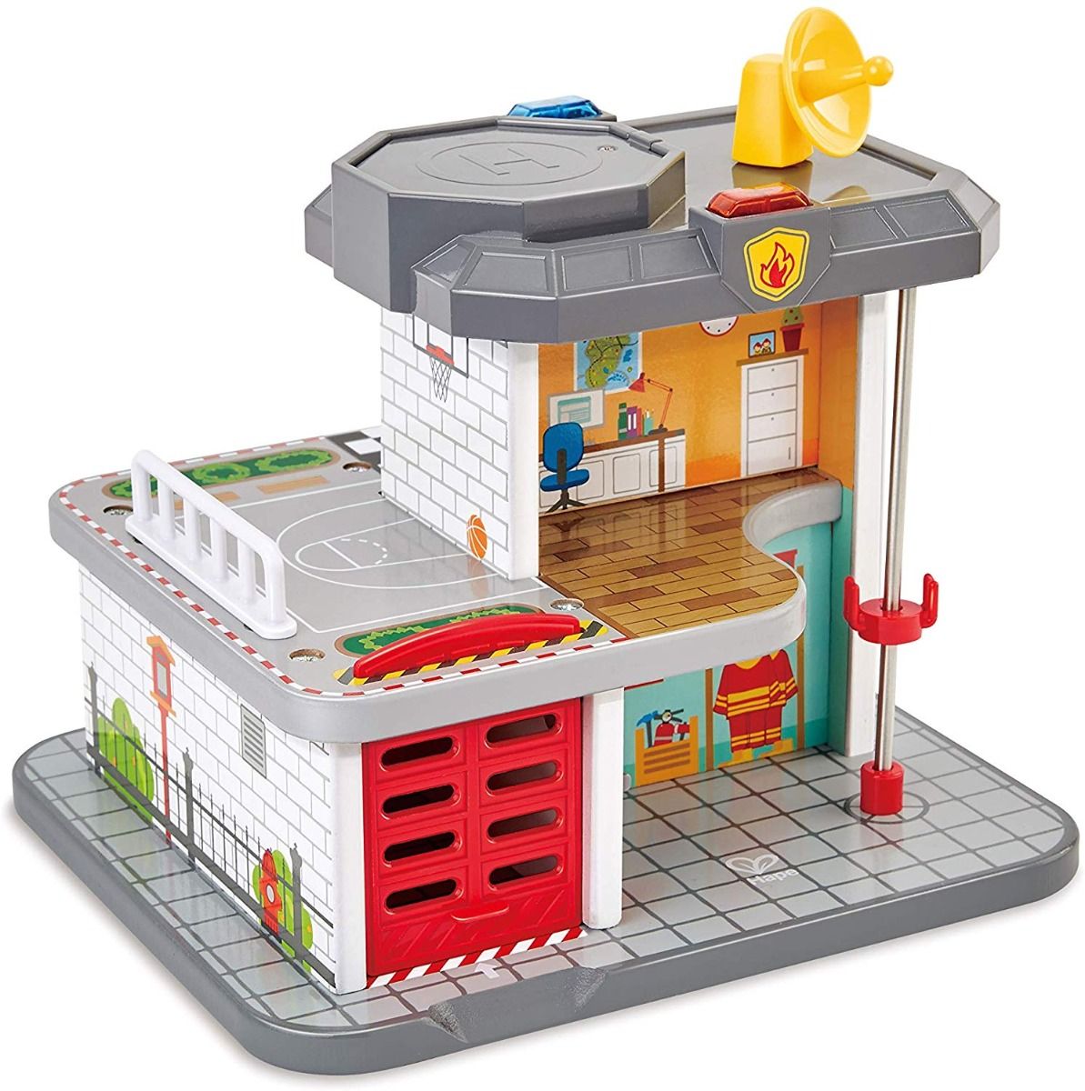 Hape Emergency Services HQ Railway Playset - 41pcs