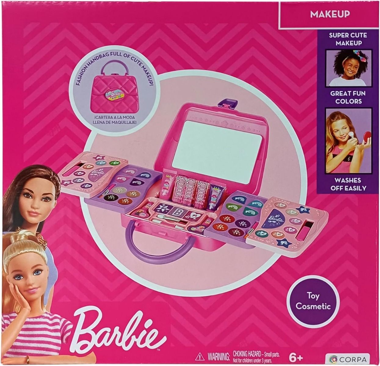 Barbie 5 Decks Sliding Handbag with Makeup CRP-5705