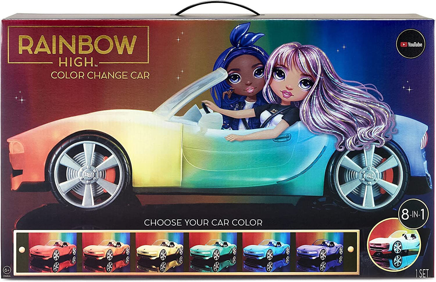 Rainbow High Convertible Colour Change Car Playset MGA-574316