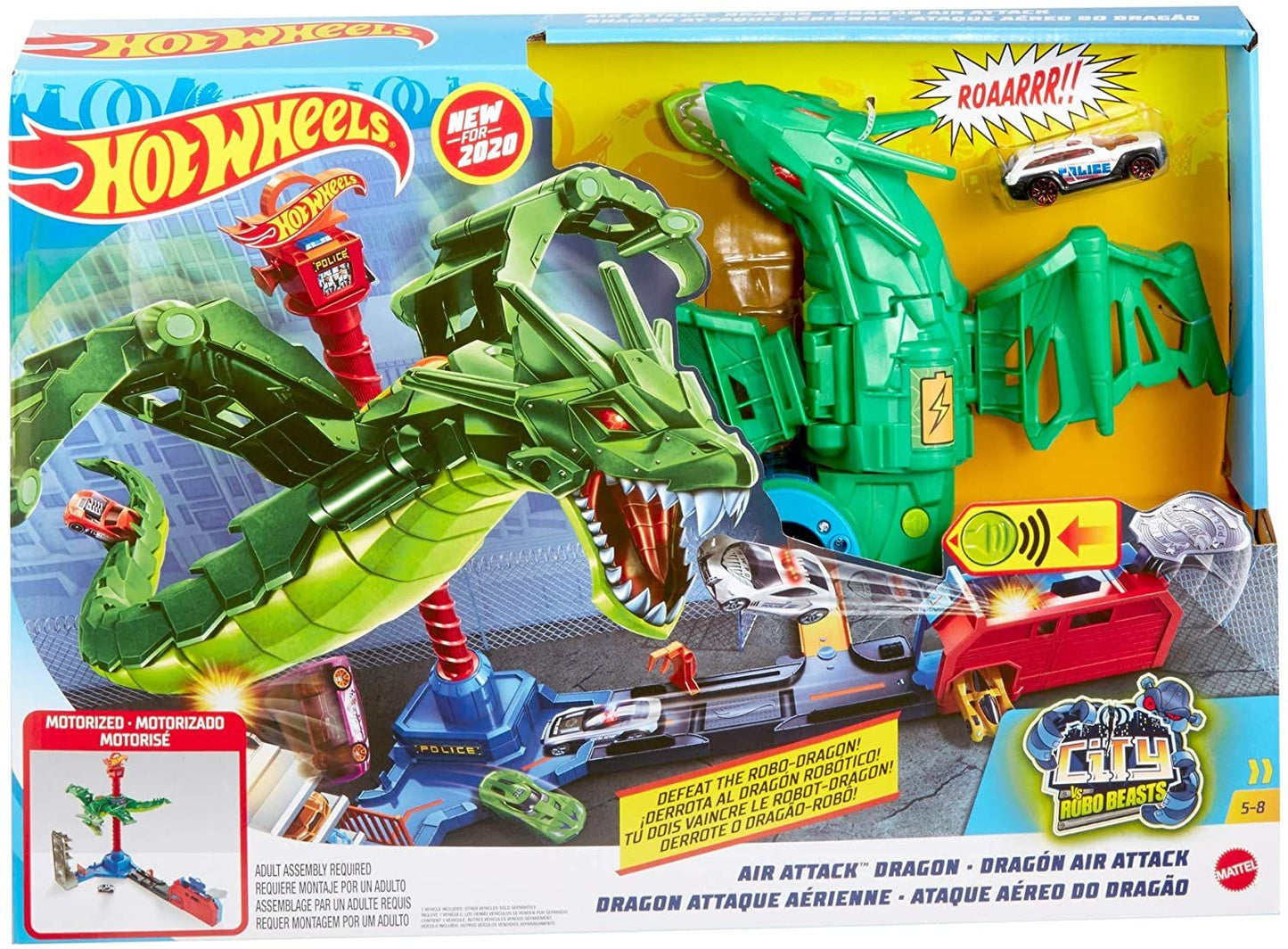 Hot Wheels City Air Attack Dragon Playset GJL13