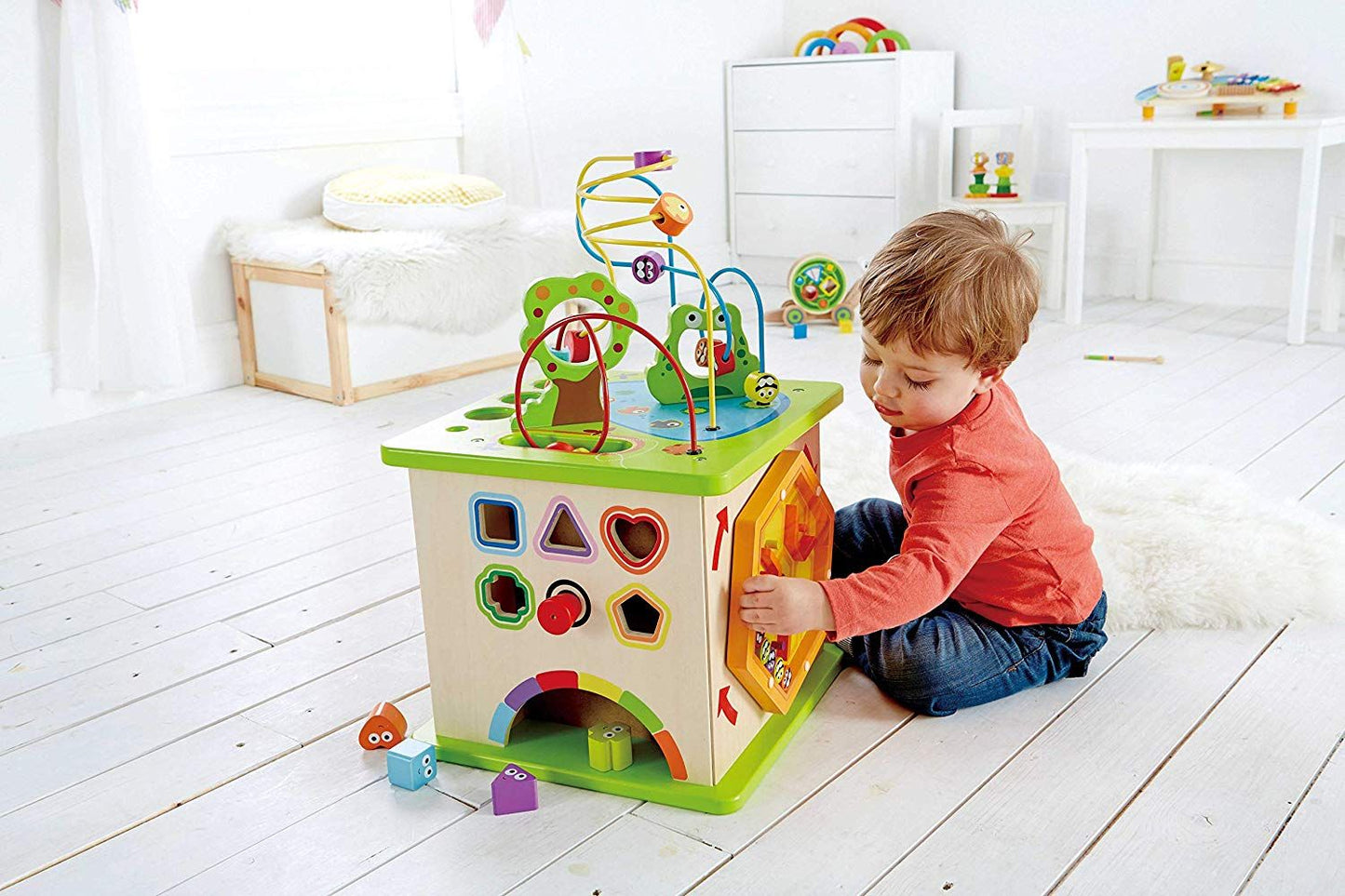 Hape Country Critters Wooden Activity Play Cube