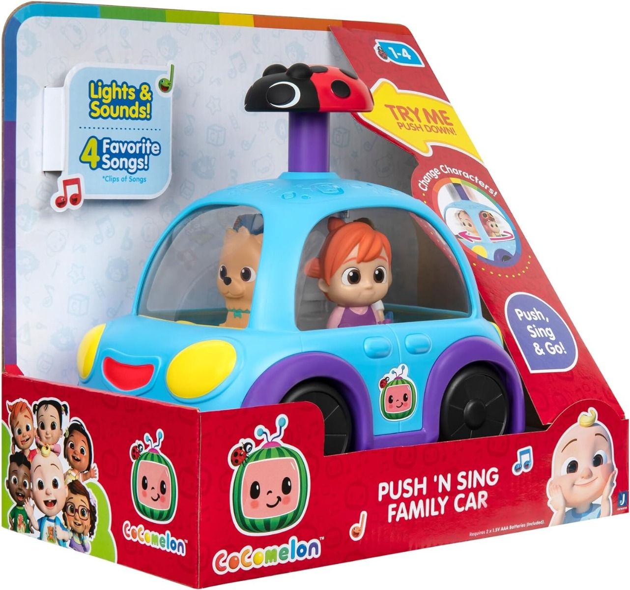 Cocomelon Push And Sing Family Car CMW0507