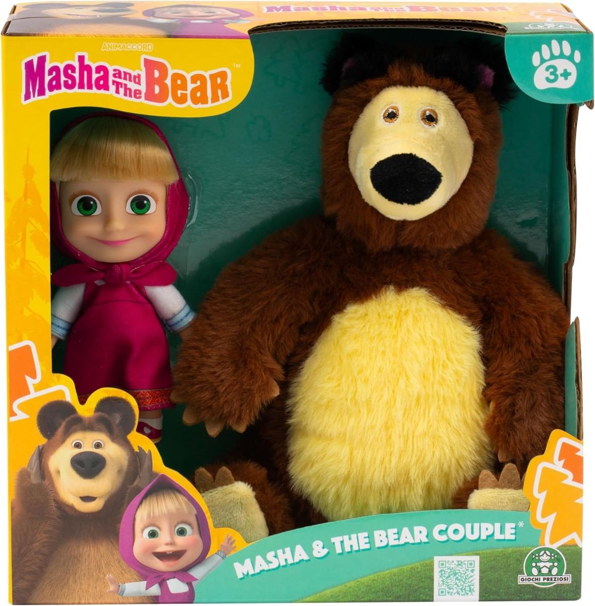 Simba Masha 12cm Doll And Bear 20cm plush 6800021000