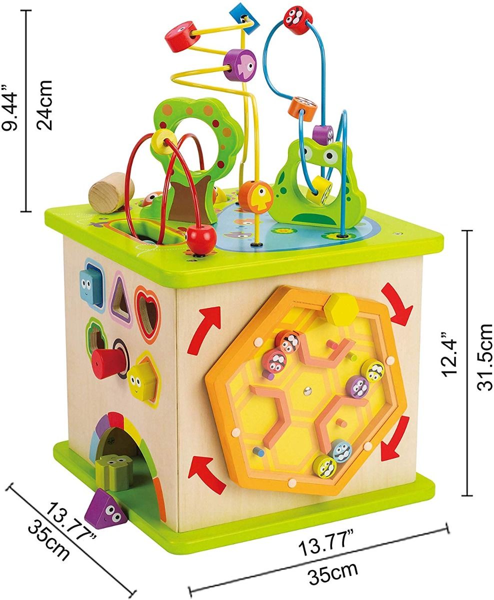 Hape Country Critters Wooden Activity Play Cube