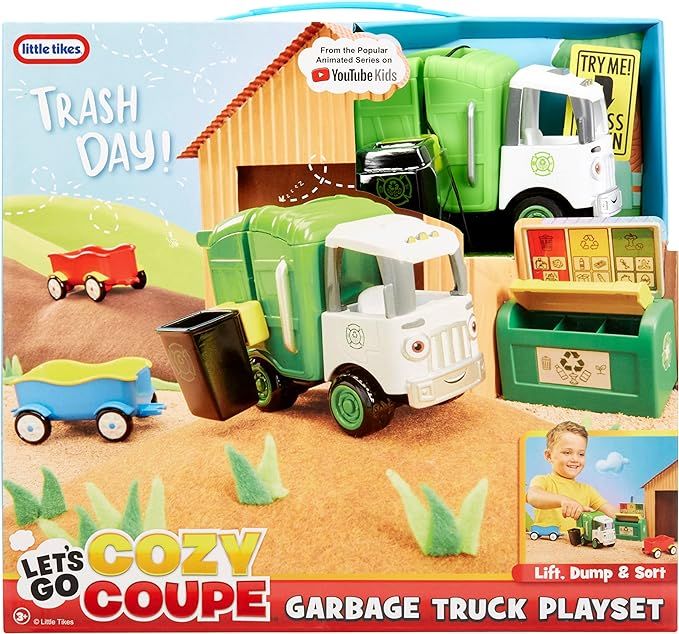 Little Tikes Let's Go Cozy Coupe Garbage Truck Playset LIT-662621