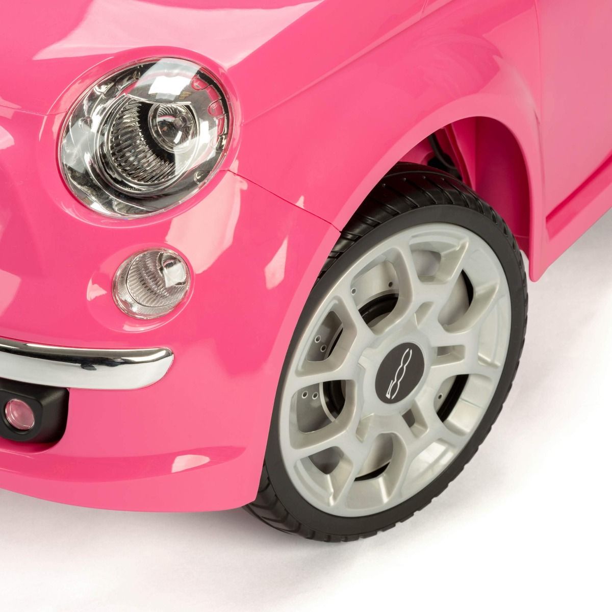 FIAT 500 Pushing Car Pink 3622