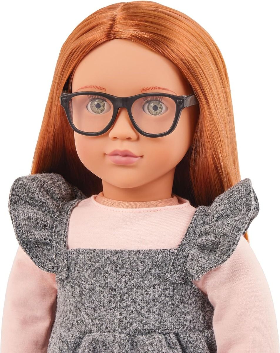 Our Generation Kelly Doll In School Dress And Heart Patches