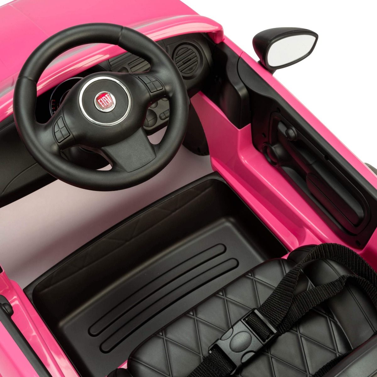 FIAT 500 Pushing Car Pink 3622