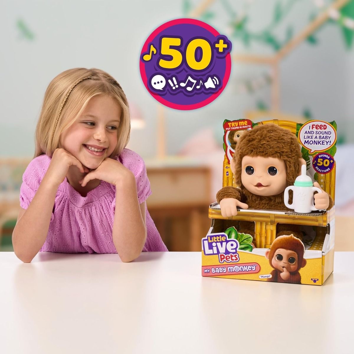 Little Live Pets My Baby Monkey Plush 26558