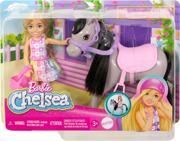 Barbie Club Chelsea & Pony- Blonde Doll HTK29