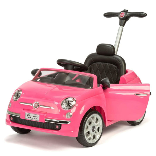 FIAT 500 Pushing Car Pink 3622