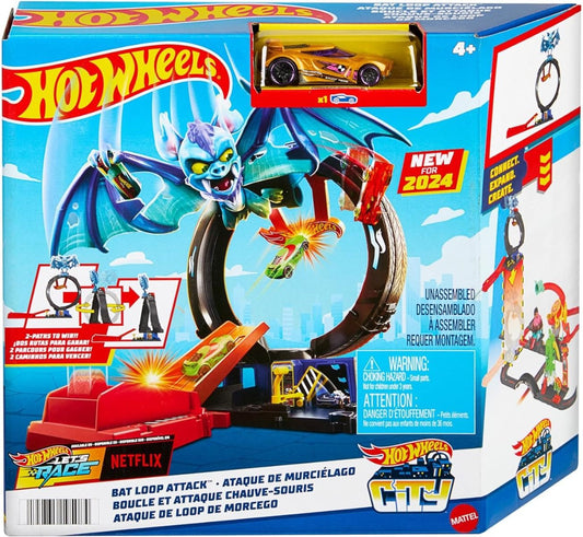 Hot Wheels City Bat Loop Attack HTN78