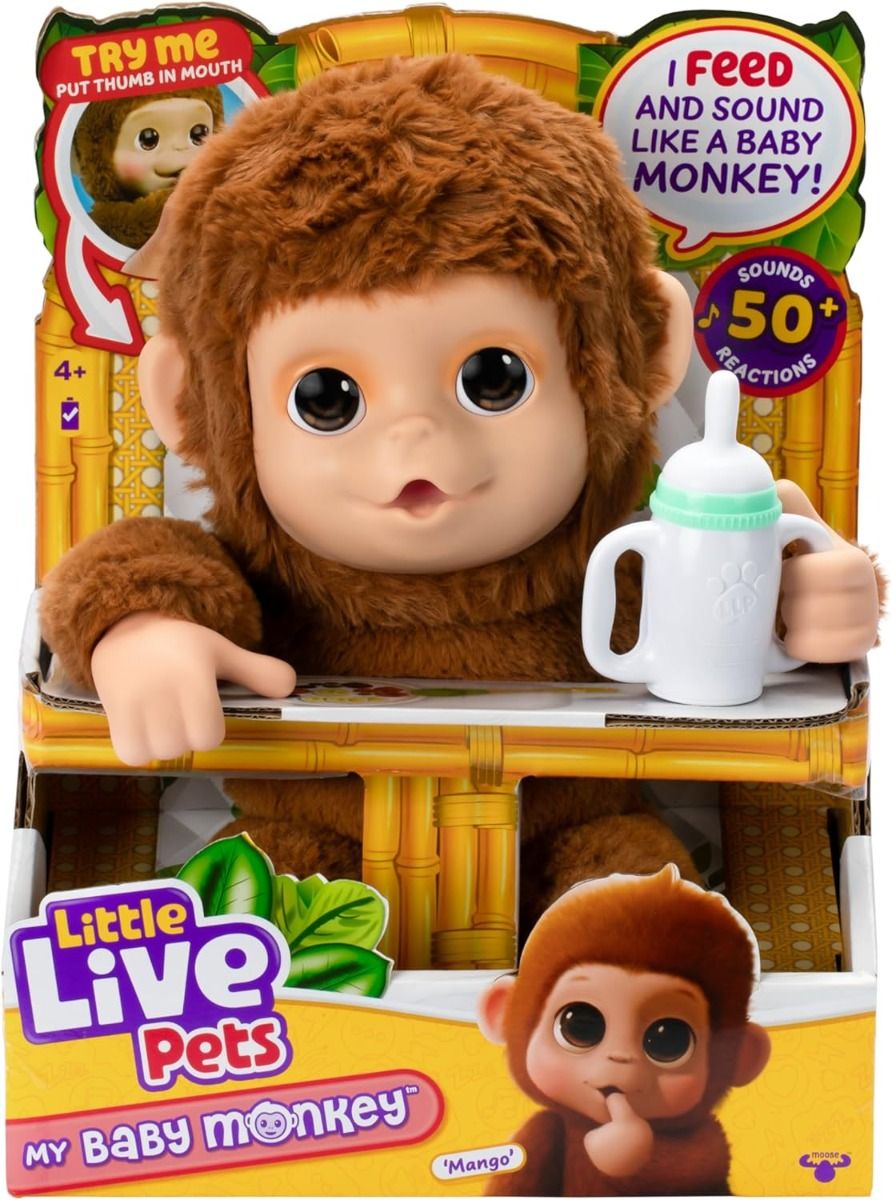 Little Live Pets My Baby Monkey Plush 26558