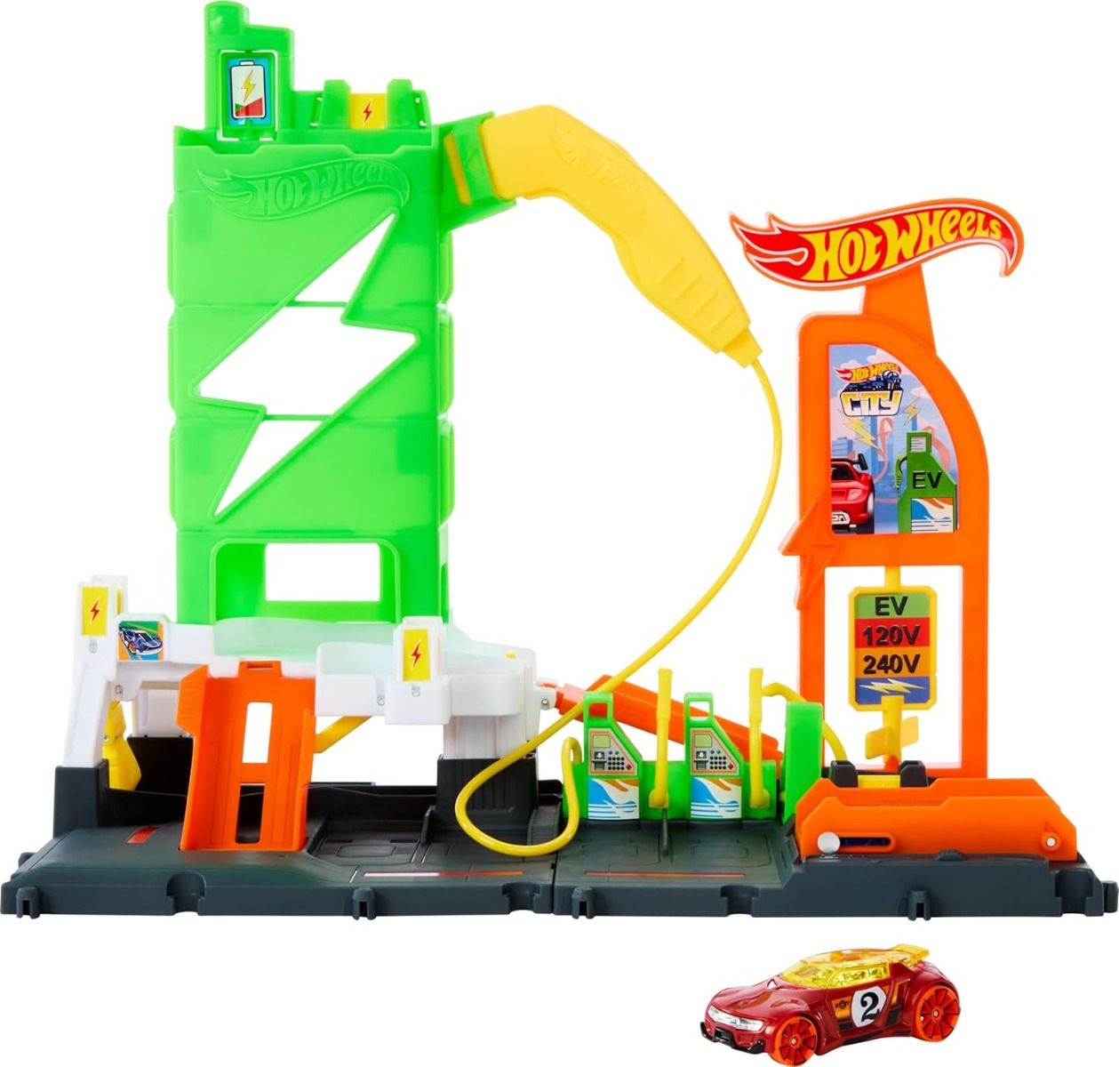 Hot Wheels Super Recharge Fuel Station Playset HTN79