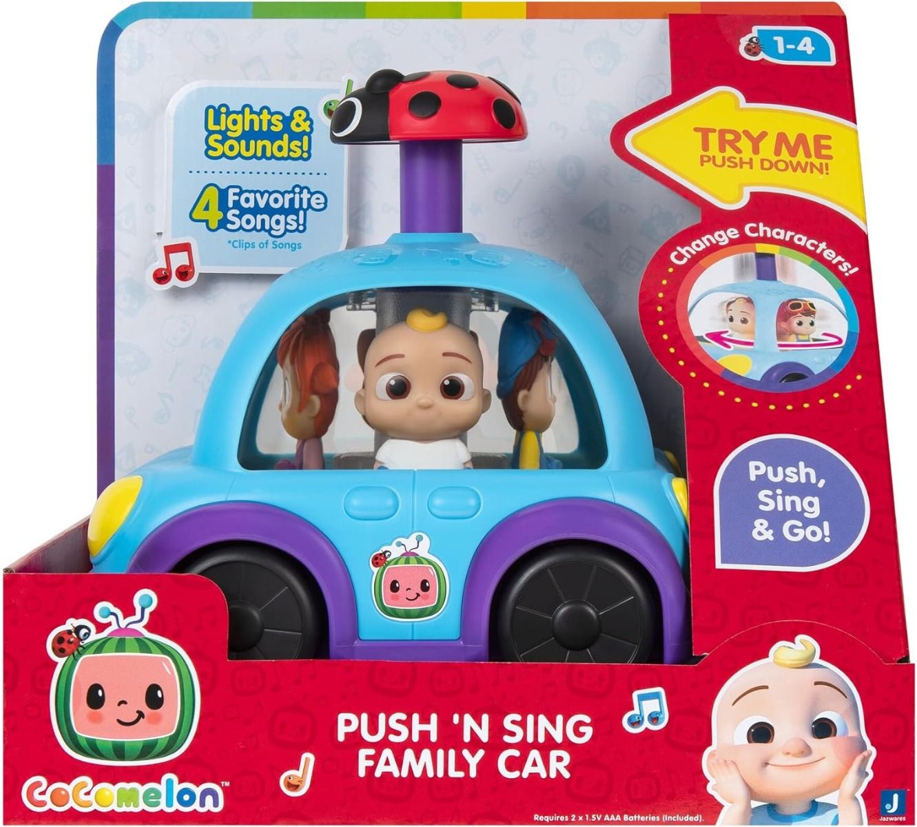 Cocomelon Push And Sing Family Car CMW0507