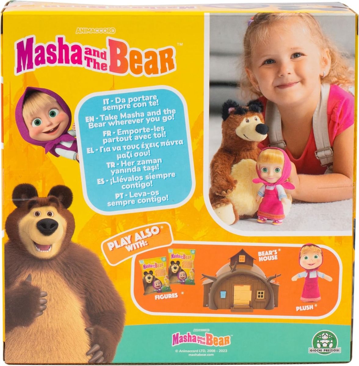 Simba Masha 12cm Doll And Bear 20cm plush 6800021000