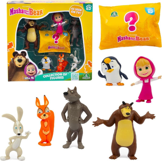 Simba Masha And The Bear 7 Figures Pack 6800023000