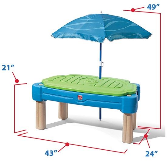 Step2 Cascading Cove Sand & Water Table With Umbrella 850900