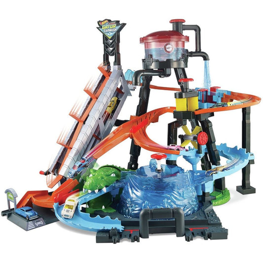 Hot Wheels Ultimate Gator Car Wash Playset FTB67