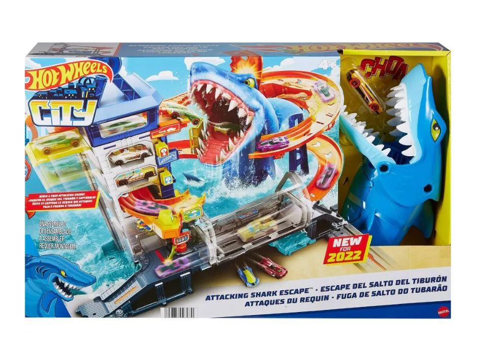 Hot Wheels Attacking Shark Escape Trackset HDP06