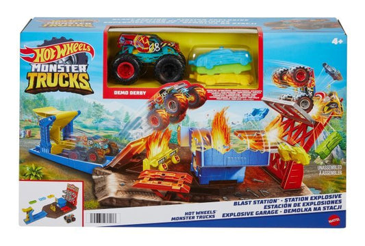 Hot Wheels Monster Truck Blast Station Playset HFB12