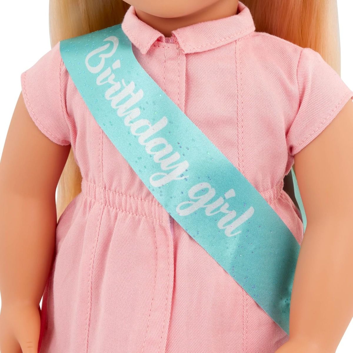 Our Generation Brenna Birthday Doll With Pink Dress