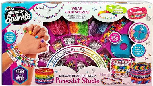 Shimmer N Sparkle Deluxe Bead & Charm Bracelet Studio SNS-65592