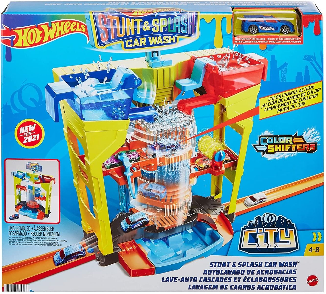 Hot Wheels City Stunt & Splash Car Wash GRW37