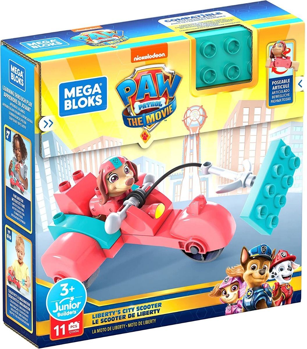 Mega Bloks Paw Patrol The Movie Liberty’s City Scooter GYH94