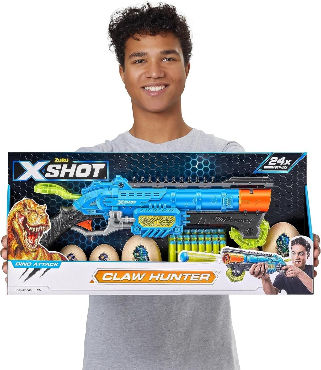 X-Shot Dino Attack Claw Hunter Foam Dart Blaster 4861