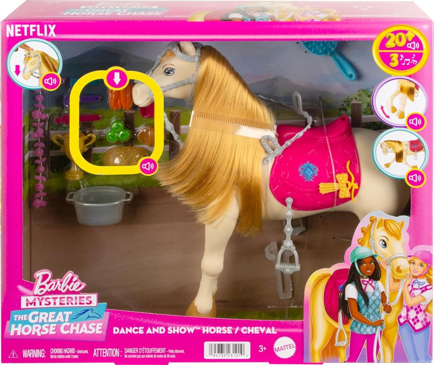 Barbie Mysteries The Great Horse Chase Dance And Show Horse - Cheval