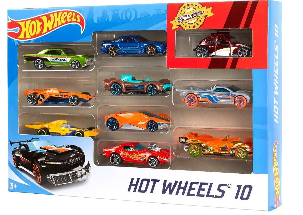 Hot Wheels 10 Pack Styles Assorted Cars 54886