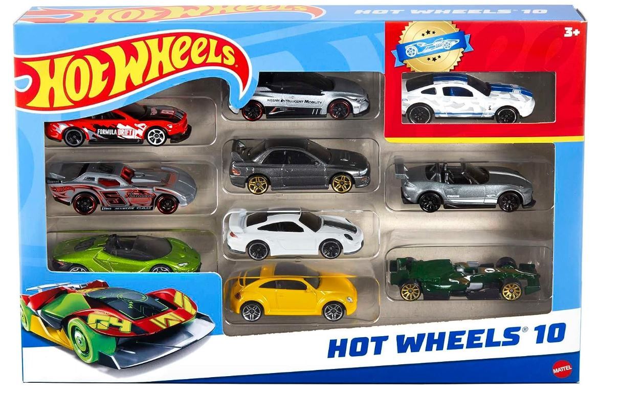 Hot Wheels 10 Pack Styles Assorted Cars 54886