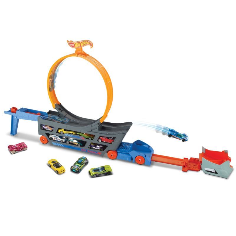 Hot Wheels Stunt N Go Track Set Transporter Storage GCK38