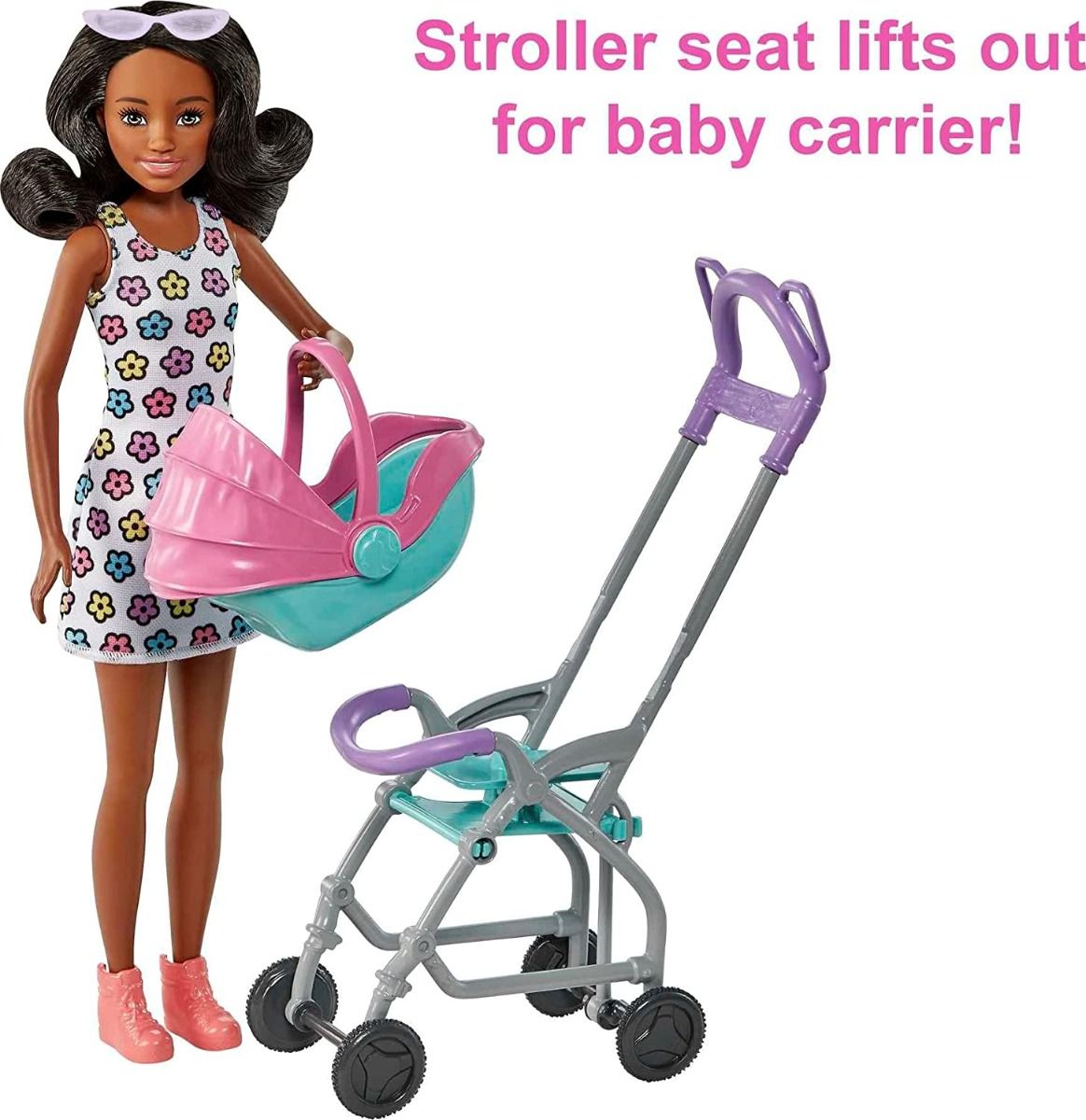 Barbie Skipper Babysitters Inc. Playset - Curly Brunette Hair FHY97/HHB68