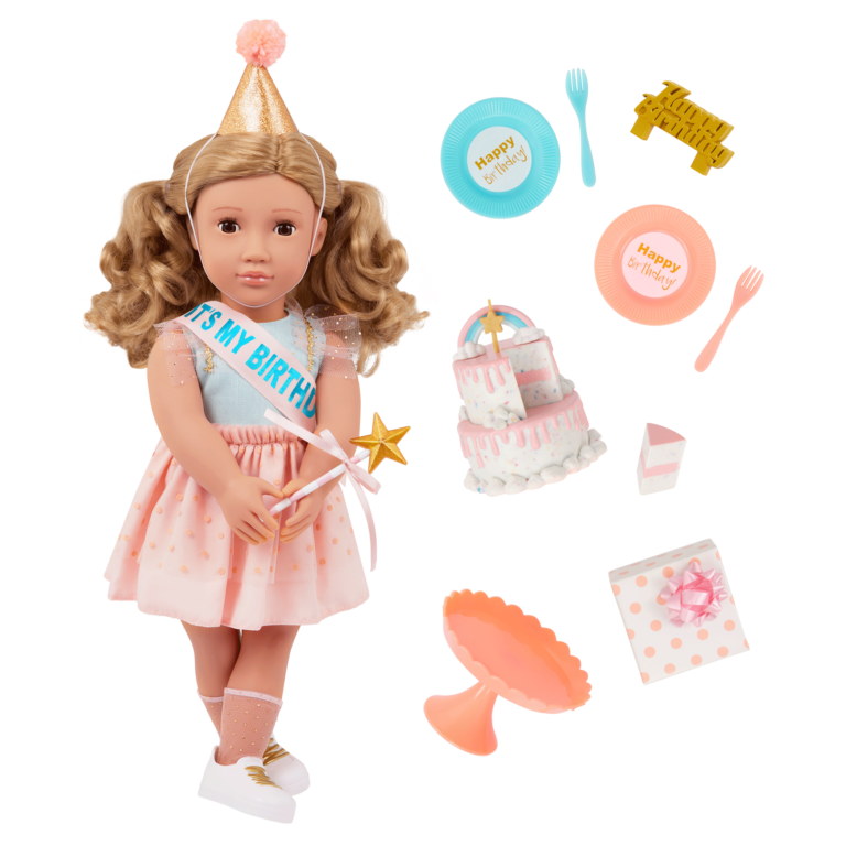 Our Generation Romy Birthday Party Doll With Accessories